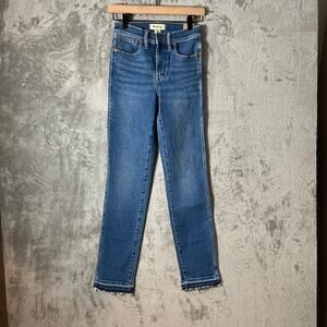 Madewell Stovepipe Jeans Size 23 X 30” Tall Magic Pockets New